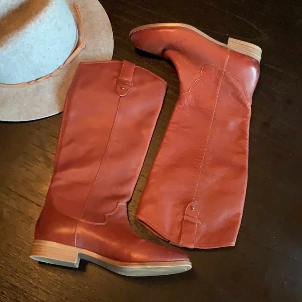 Frye Tall Leather Riding Boots